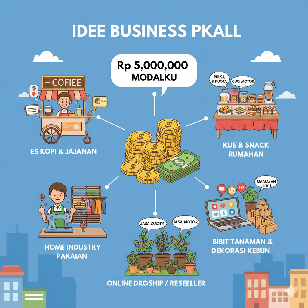 Modalku Cuma 5 Juta, Buka Usaha Apa dari Rumah Ya?