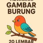 Gratis Ebook Mewarnai Gambar Burung – 20 Lembar Siap Cetak!
