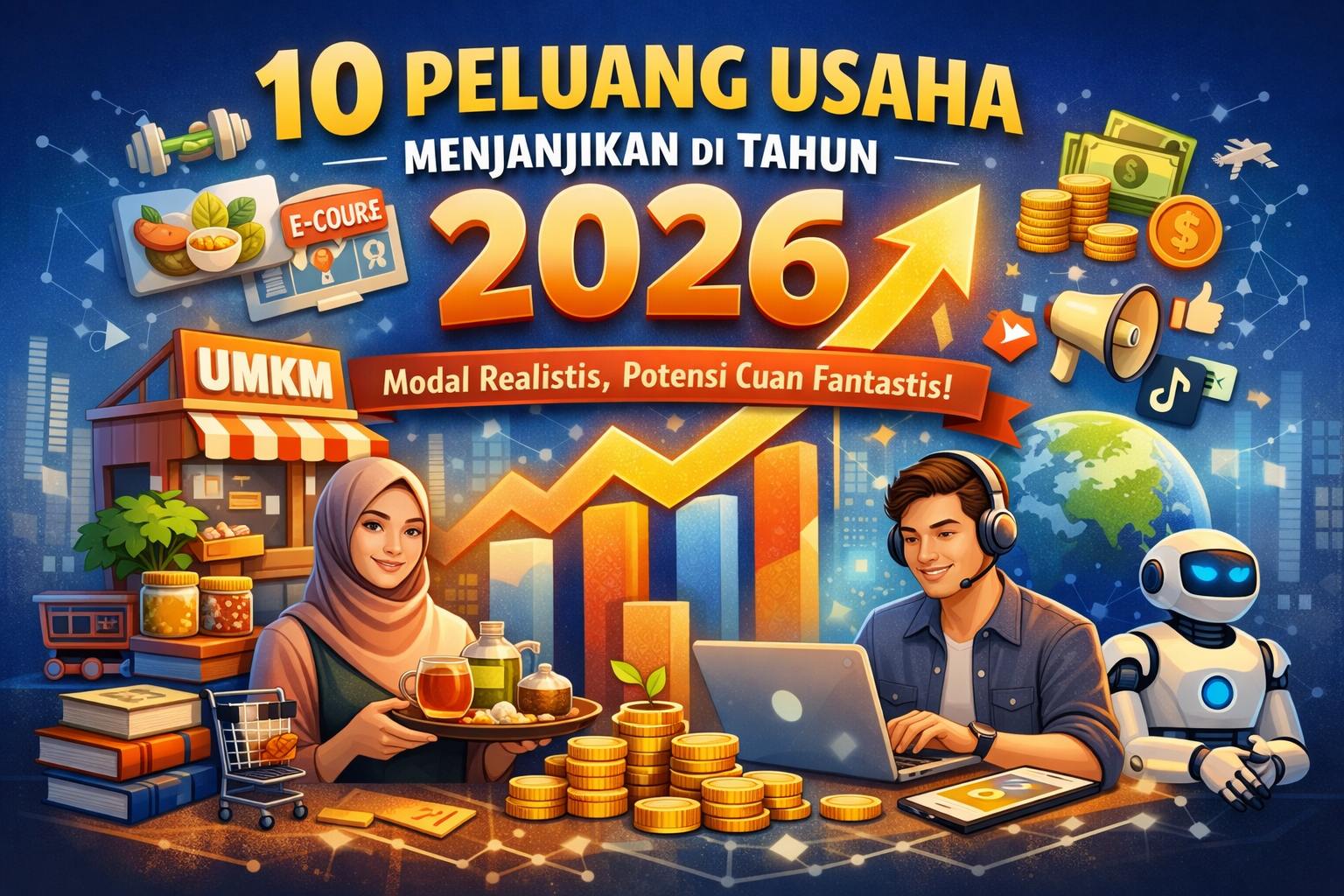 10 Peluang Usaha Menjanjikan di Tahun 2026: Modal Realistis, Potensi Cuan Fantastis