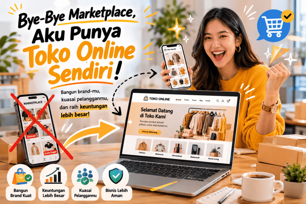 Bye-Bye Marketplace, Aku Punya Toko Online Sendiri! Ternyata Ini Alasan Pebisnis Mulai Beralih